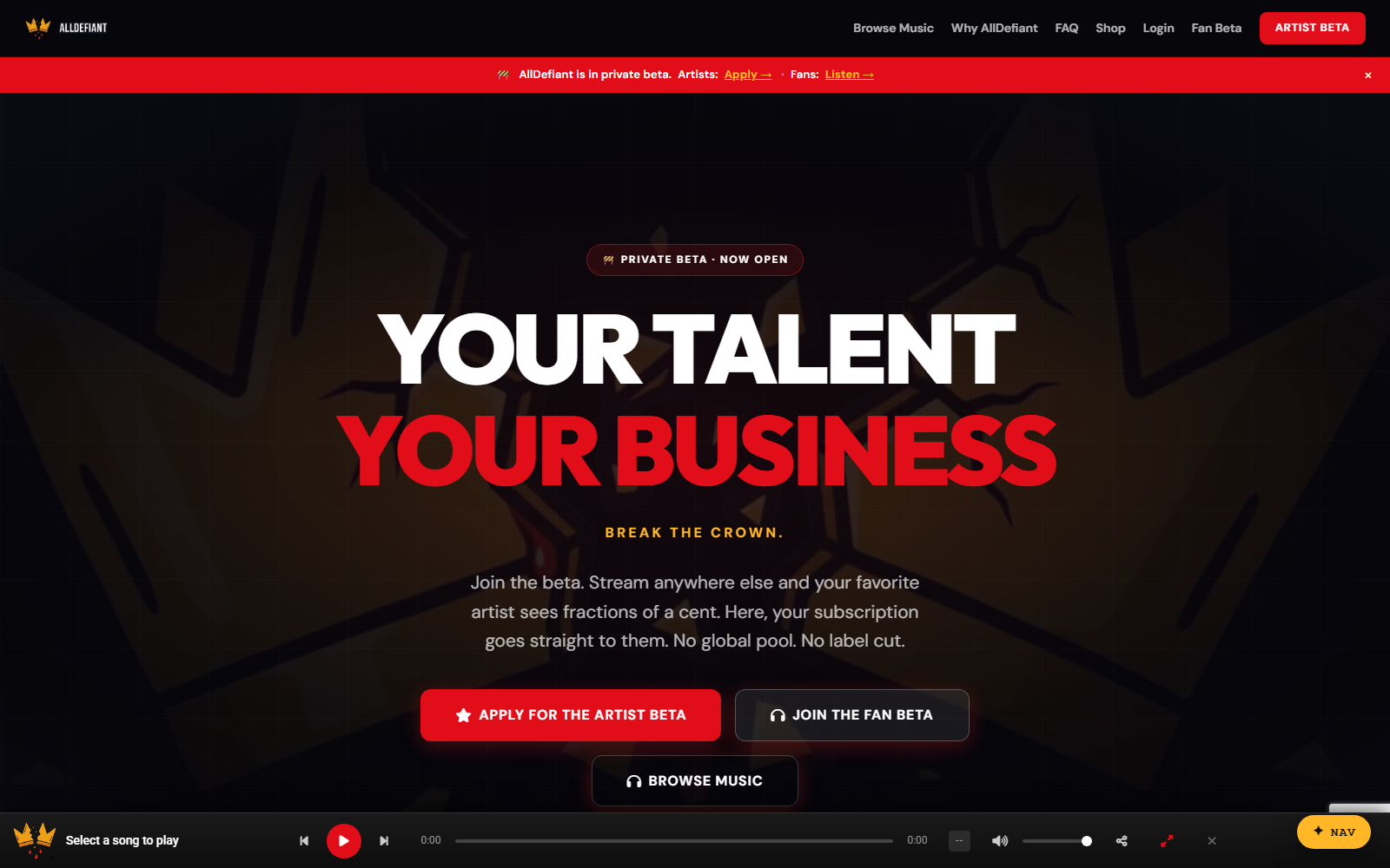AllDefiant product screenshot