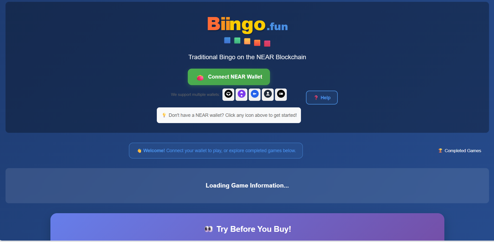 biingo.fun Screenshot